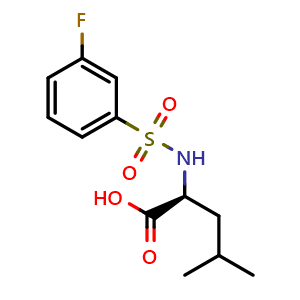 ((3-fluorophenyl)sulfonyl)leucine