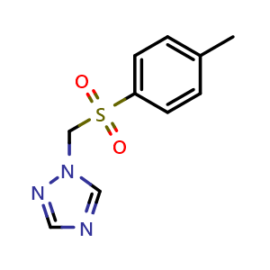 Chemical structure of 1-(tosylmethyl)-1H-1,2,4-triazole , CAS 1086386-10-8, AChemBlock AD246541