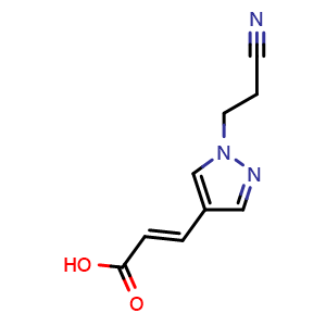 (2E)-3-[1-(2-cyanoethyl)-1H-pyrazol-4-yl]prop-2-enoic acid