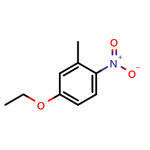 Chemical structure of 4-Ethoxy-2-methyl-1-nitrobenzene , CAS 52177-06-7, AChemBlock AD246630