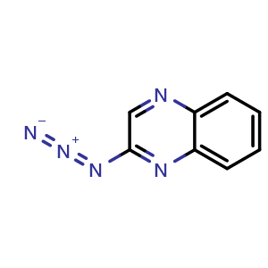 Chemical structure of 2-azidoquinoxaline , CAS 1286712-14-8, AChemBlock AD246632
