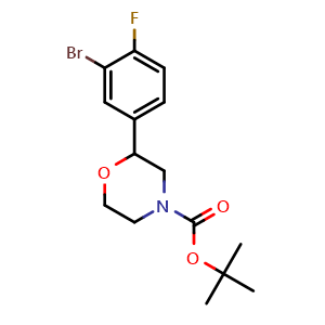 tert-Butyl 2-(3-bromo-4-fluoro-phenyl)morpholine-4-carboxylate