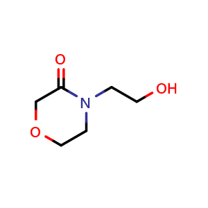 Chemical structure of 4-(2-hydroxyethyl)morpholin-3-one , CAS 41036-01-5, AChemBlock AD246769