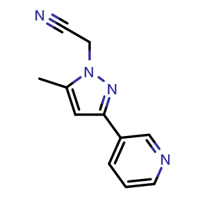2-(5-methyl-3-(pyridin-3-yl)-1H-pyrazol-1-yl)acetonitrile