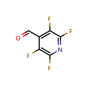 Chemical structure of 2,3,5,6-tetrafluoropyridine-4-carbaldehyde , CAS 16297-09-9, AChemBlock AD246834