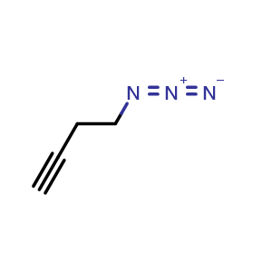 Chemical structure of 4-azidobut-1-yne , CAS 10451-00-0, AChemBlock AD246848