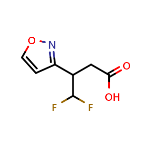 4,4-difluoro-3-(1,2-oxazol-3-yl)butanoic acid