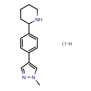 2-[4-(1-methyl-1H-pyrazol-4-yl)phenyl]piperidine hydrochloride