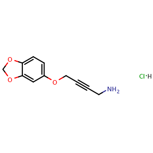 4-(2H-1,3-benzodioxol-5-yloxy)but-2-yn-1-amine hydrochloride