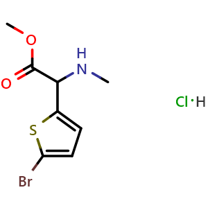 methyl 2-(5-bromothiophen-2-yl)-2-(methylamino)acetate hydrochloride