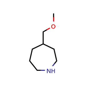 Chemical structure of 4-(methoxymethyl)azepane , CAS 1141379-86-3, AChemBlock AD247062