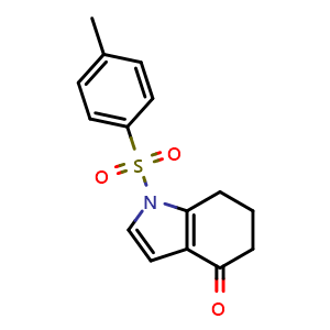 Chemical structure of 1-(p-tolylsulfonyl)-6,7-dihydro-5H-indol-4-one , CAS 35577-89-0, AChemBlock AD247084
