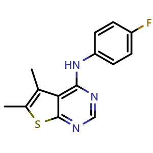 N-(4-fluorophenyl)-5,6-dimethylthieno[2,3-d]pyrimidin-4-amine