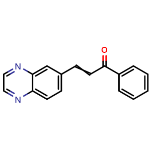 Phenyl-3-(quinoxalin-6-yl)prop-2-en-1-one