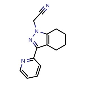 2-[3-(pyridin-2-yl)-4,5,6,7-tetrahydro-1H-indazol-1-yl]acetonitrile