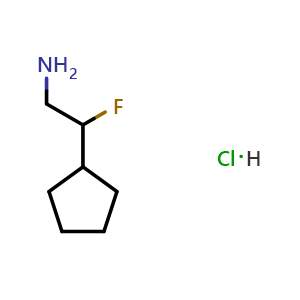 2-cyclopentyl-2-fluoroethan-1-amine hydrochloride