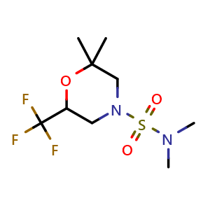 N,N,2,2-tetramethyl-6-(trifluoromethyl)morpholine-4-sulfonamide