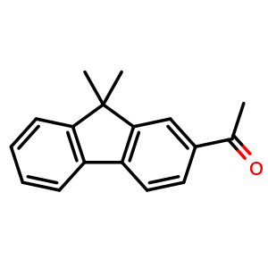Chemical structure of 1-(9,9-dimethyl-9H-fluoren-2-yl)ethan-1-one , CAS 72322-75-9, AChemBlock AD247227