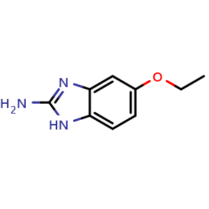 Chemical structure of 5-ethoxy-1H-1,3-benzodiazol-2-amine , CAS 885371-64-2, AChemBlock AD247246