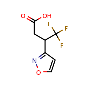 4,4,4-trifluoro-3-(1,2-oxazol-3-yl)butanoic acid