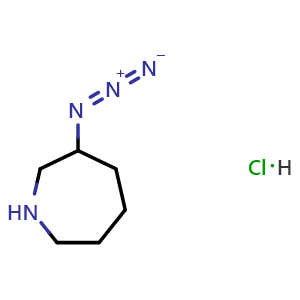 Chemical structure of 3-azidoazepane hydrochloride , CAS 3037705-63-5, AChemBlock AD247325