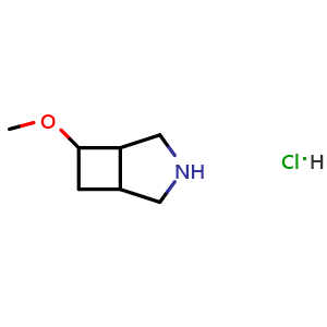 Chemical structure of 6-methoxy-3-azabicyclo[3.2.0]heptane hydrochloride , CAS 2995292-49-2, AChemBlock AD247387