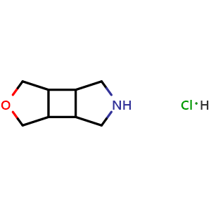 Chemical structure of 4-oxa-9-azatricyclo[5.3.0.0,{2,6}]decane hydrochloride , CAS 2995288-12-3, AChemBlock AD247508