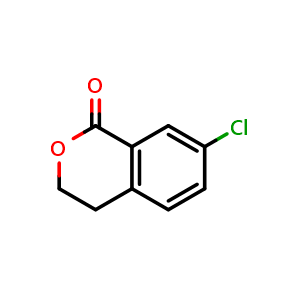 Chemical structure of 7-Chloroisochroman-1-one , CAS 66122-72-3, AChemBlock AD247587