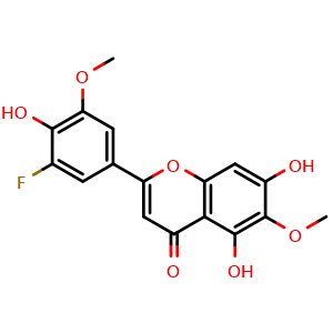 2-(3-Fluoro-4-hydroxy-5-methoxyphenyl)-5,7-dihydroxy-6-methoxy-4H-chromen-4-one
