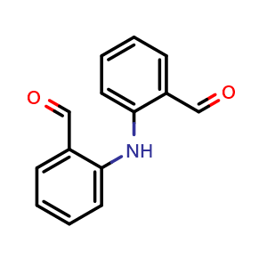 Chemical structure of 2,2'-azanediyldibenzaldehyde , CAS 49579-63-7, AChemBlock AD247611