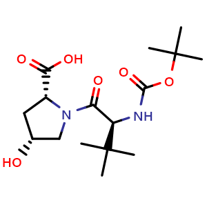 (2R,4R)-1-((S)-2-((tert-Butoxycarbonyl)amino)-3,3-dimethylbutanoyl)-4-hydroxypyrrolidine-2-carboxylic acid