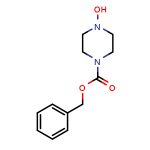 Chemical structure of 4-Cbz-piperazin-1-ol , CAS 2144812-19-9, AChemBlock AD247654