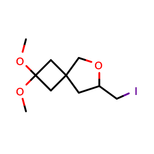 7-(iodomethyl)-2,2-dimethoxy-6-oxaspiro[3.4]octane