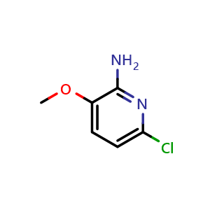 Chemical structure of 6-Chloro-3-methoxypyridin-2-amine , CAS 175965-93-2, AChemBlock AD247684