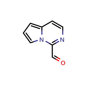 Chemical structure of Pyrrolo[1,2-c]pyrimidine-1-carbaldehyde , CAS 251102-36-0, AChemBlock AD247712