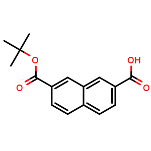 Chemical structure of 7-tert-butoxycarbonylnaphthalene-2-carboxylic acid , AChemBlock AD247754