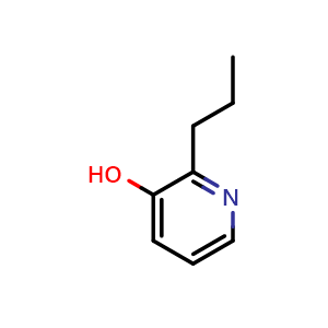 Chemical structure of 2-Propyl-3-pyridinol , CAS 14159-68-3, AChemBlock AD247762