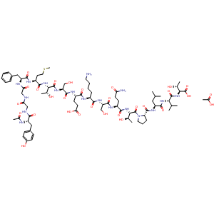 Chemical structure of N-Acetyl-Alpha-Endorphin acetate , AChemBlock AD247796