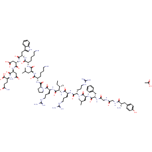 Chemical structure of Dynorphin A acetate , AChemBlock AD247800
