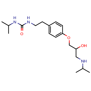Chemical structure of Pafenolol , CAS 75949-61-0, AChemBlock AD247831
