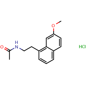 Chemical structure of Agomelatine hydrochloride , CAS 1176316-99-6, AChemBlock AD247856