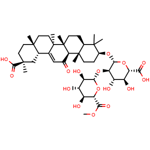 Chemical structure of 6''- methyl glycyrrhizinate , CAS 1186016-30-7, AChemBlock AD247894