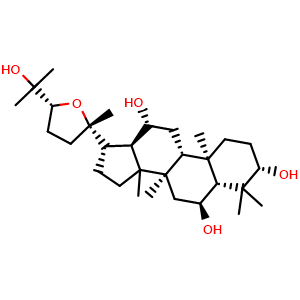 Chemical structure of 20(S),24(R)-Ocotillol , CAS 69926-31-4, AChemBlock AD247896