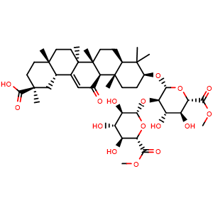 Chemical structure of 6',6''- dimethyl glycyrrhizinate , CAS 114006-81-4, AChemBlock AD247902