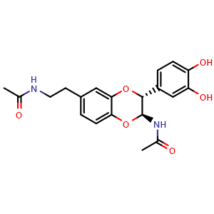 N-[2-[(2S,3R)-2-(Acetylamino)-3-(3,4-dihydroxyphenyl)-2,3-dihydro-1,4-benzodioxin-6-yl]ethyl]acetamide