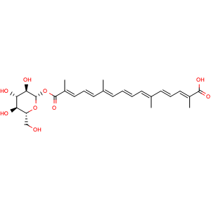 Chemical structure of Crocin E , CAS 58050-17-2, AChemBlock AD247958