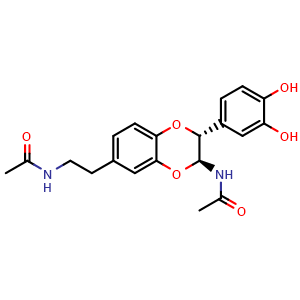N-(2-((2R,3S)-3-acetamido-2-(3,4-dihydroxyphenyl)-2,3-dihydrobenzo[b][1,4]dioxin-6-yl)ethyl)acetamide