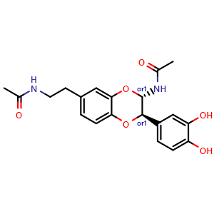 Chemical structure of N-acetyldopamine dimmers B , CAS 482579-01-1, AChemBlock AD247961