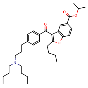 Chemical structure of Celivarone , CAS 401925-43-7, AChemBlock AD247970