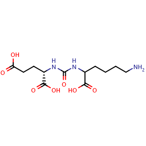 Chemical structure of Glu-urea-Lys , CAS 1025796-69-3, AChemBlock AD247989